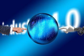 Robot touching persons hand - api and webhooks