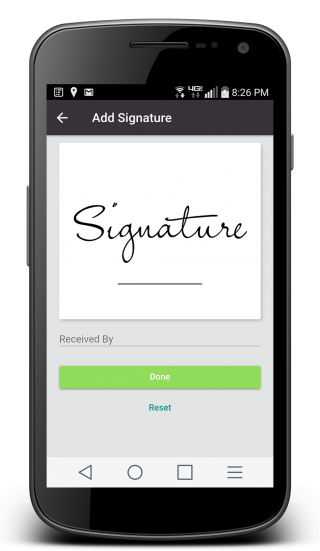 delivery signature verification