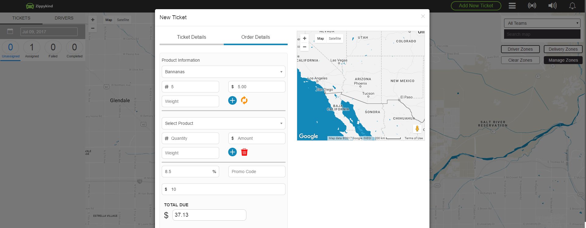 Manage delivery orders